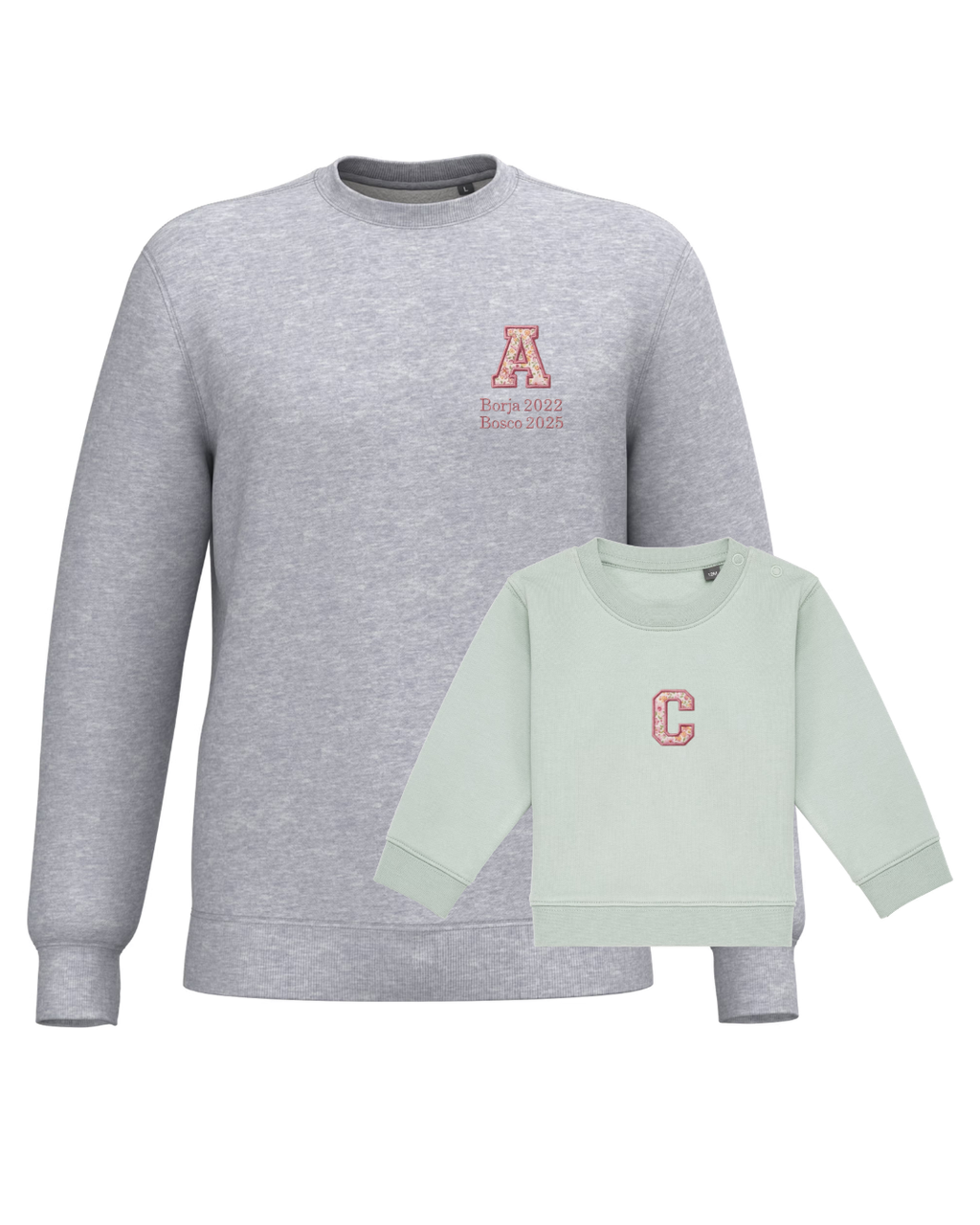 Pack mamá y bebé sudaderas Inicial (hasta 36 meses)