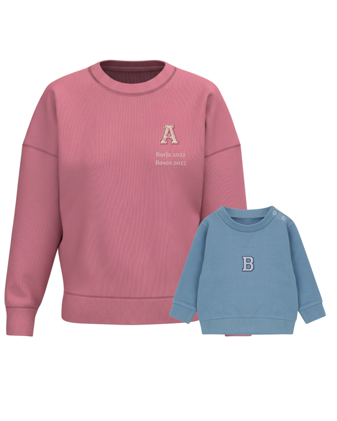 Pack mamá y bebé sudaderas Inicial (hasta 36 meses)