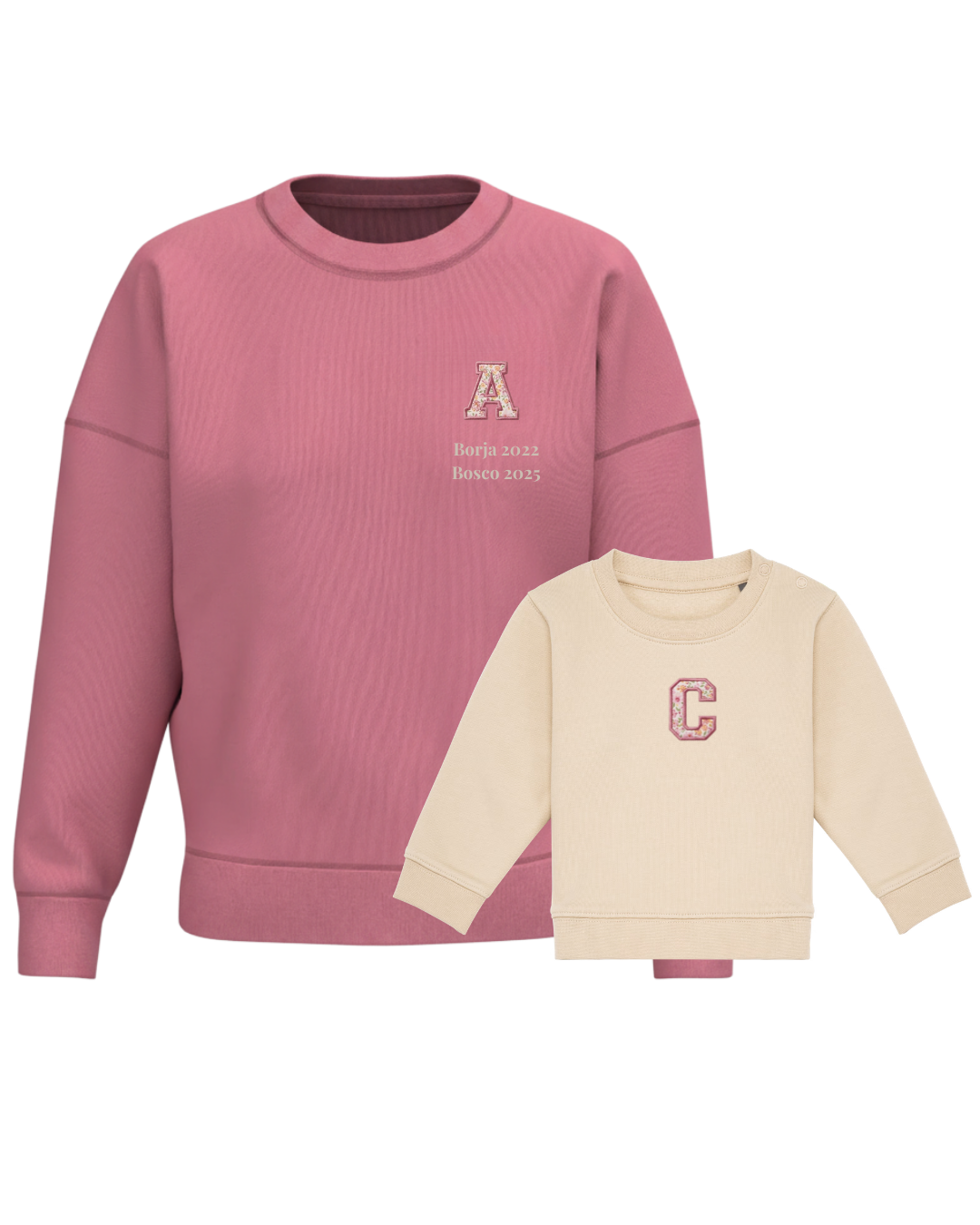 Pack mamá y bebé sudaderas Inicial (hasta 36 meses)
