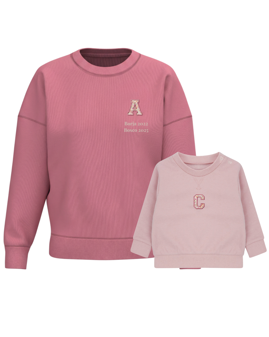 Pack mamá y bebé sudaderas Inicial (hasta 36 meses)