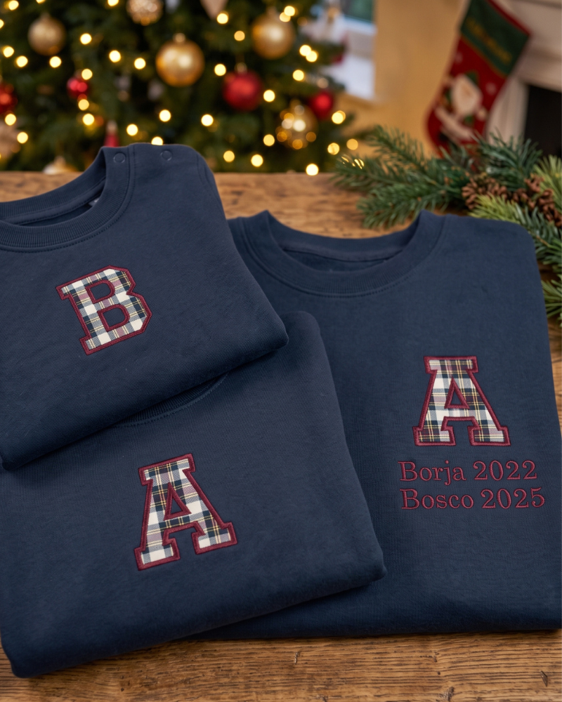 Pack adulto y niño sudaderas Inicial Christmas