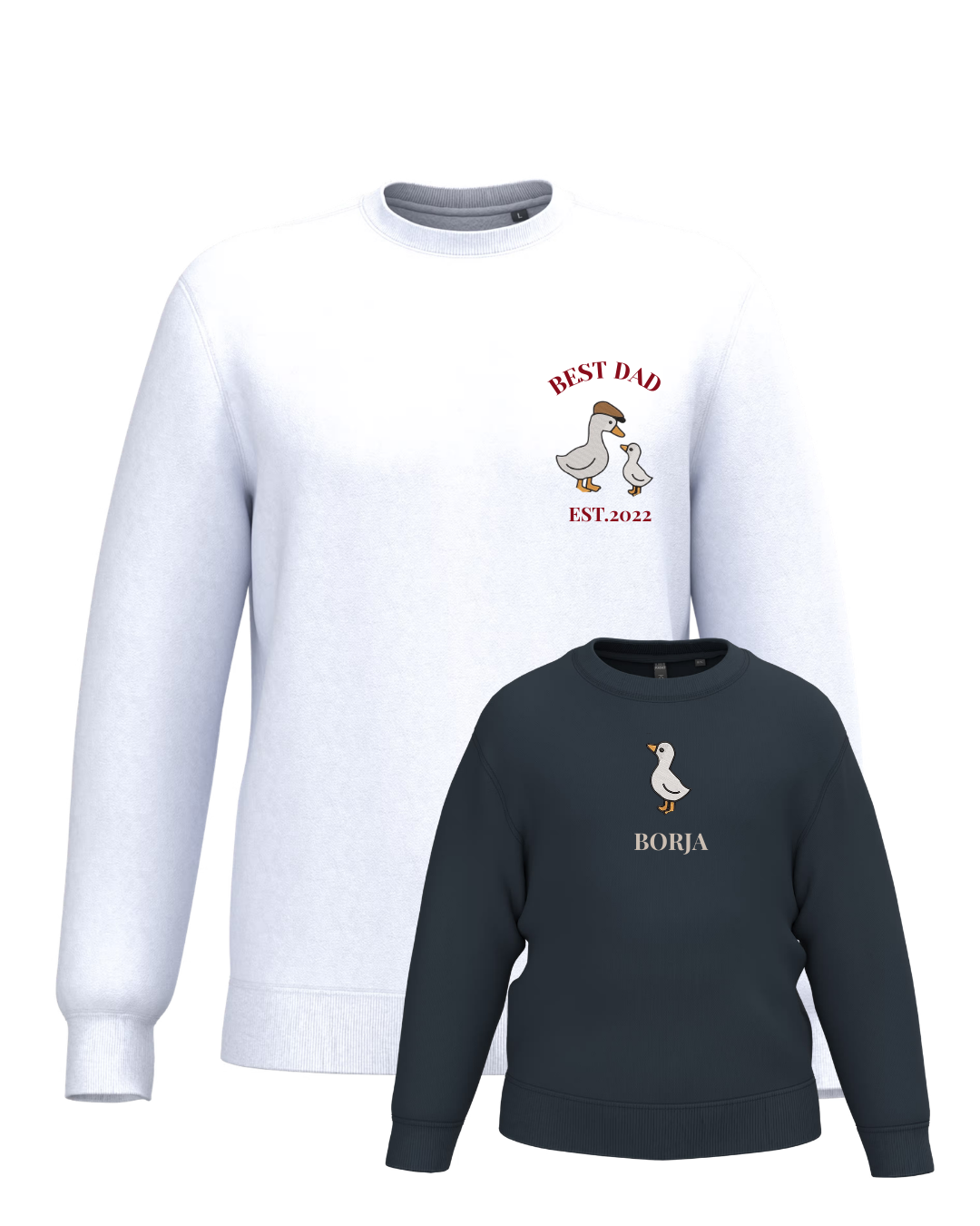 Pack niño y adulto sudaderas personalizadas ganso (desde 4 años)