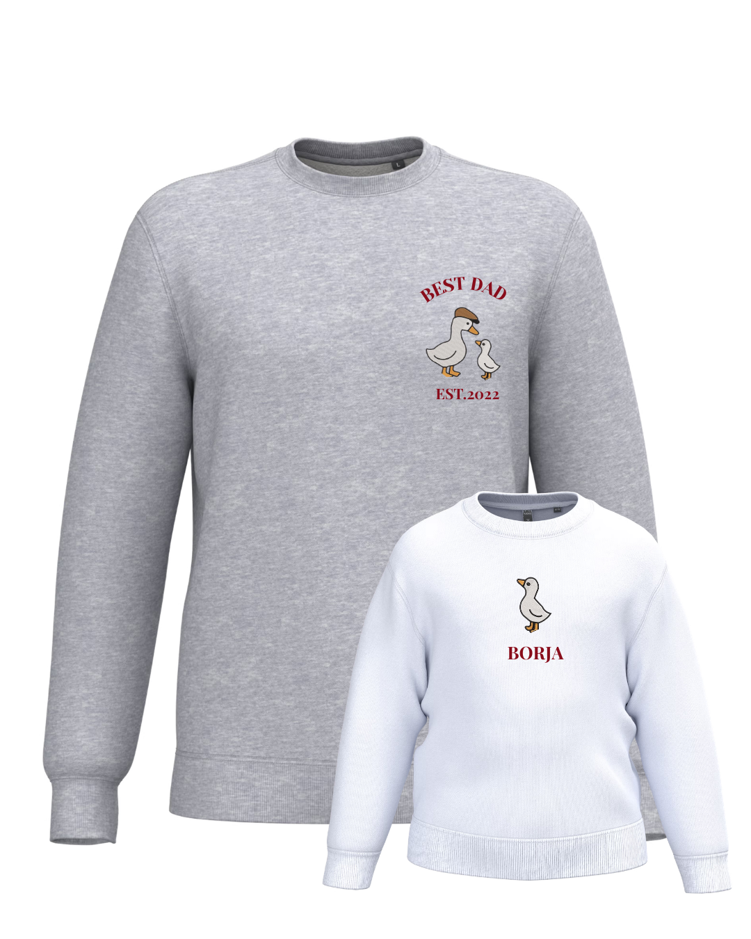 Pack niño y adulto sudaderas personalizadas ganso (desde 4 años)