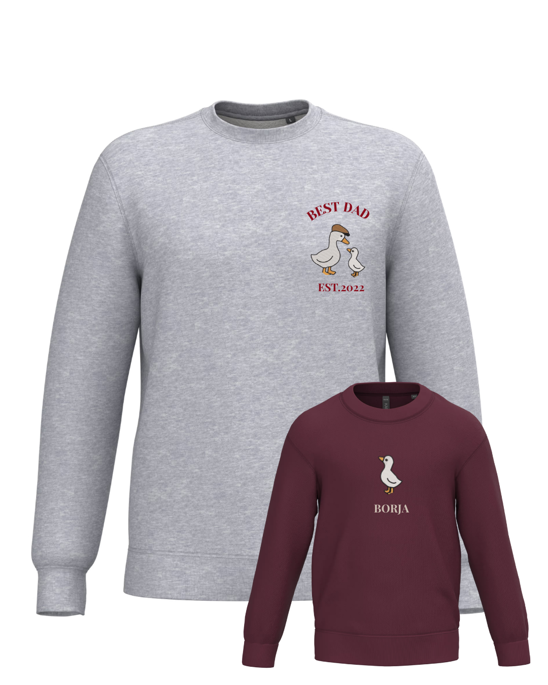 Pack niño y adulto sudaderas personalizadas ganso (desde 4 años)