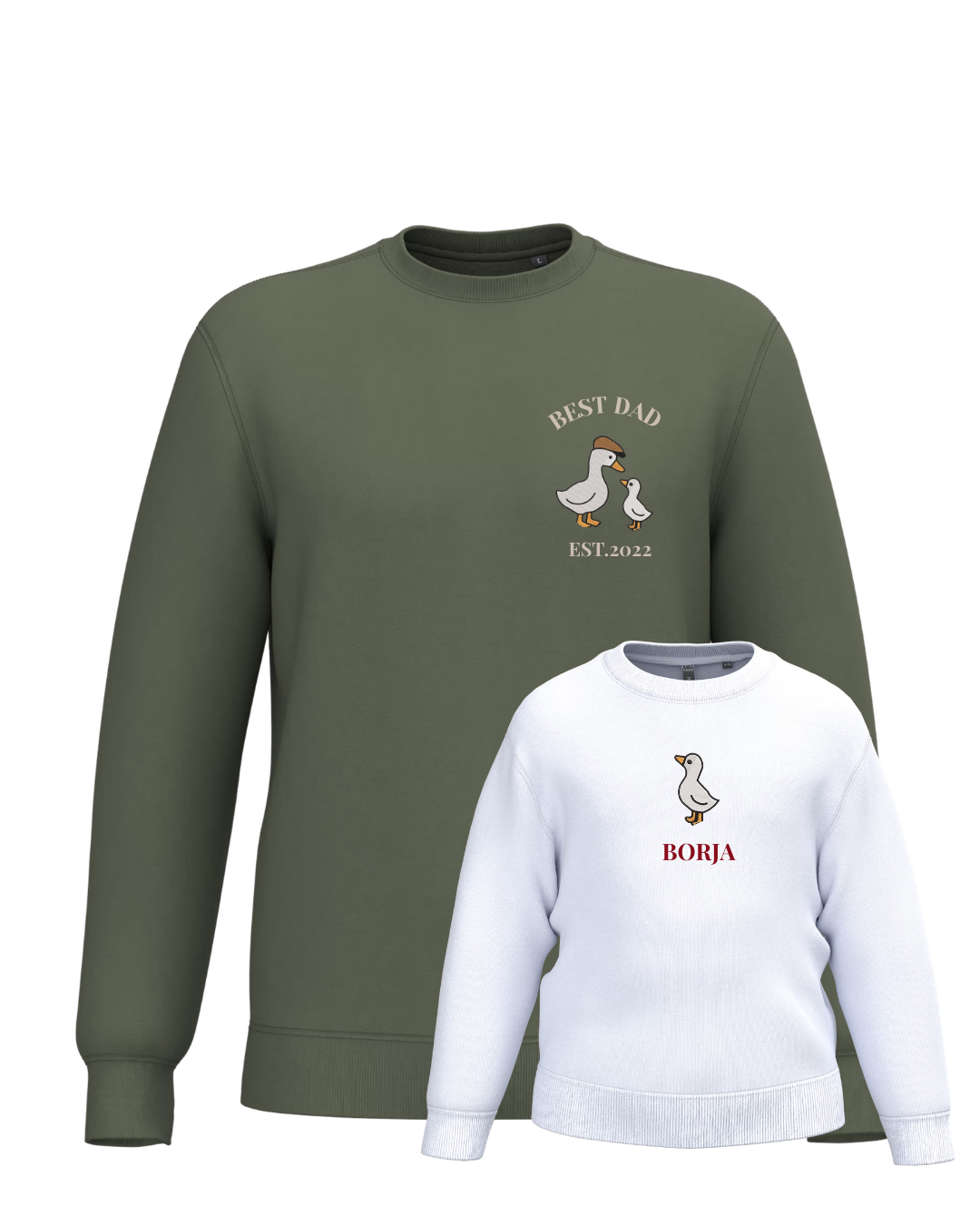 Pack niño y adulto sudaderas personalizadas ganso (desde 4 años)