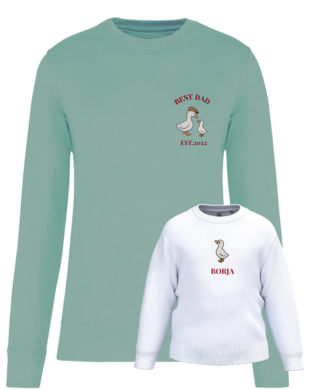 Pack niño y adulto sudaderas personalizadas ganso (desde 4 años)