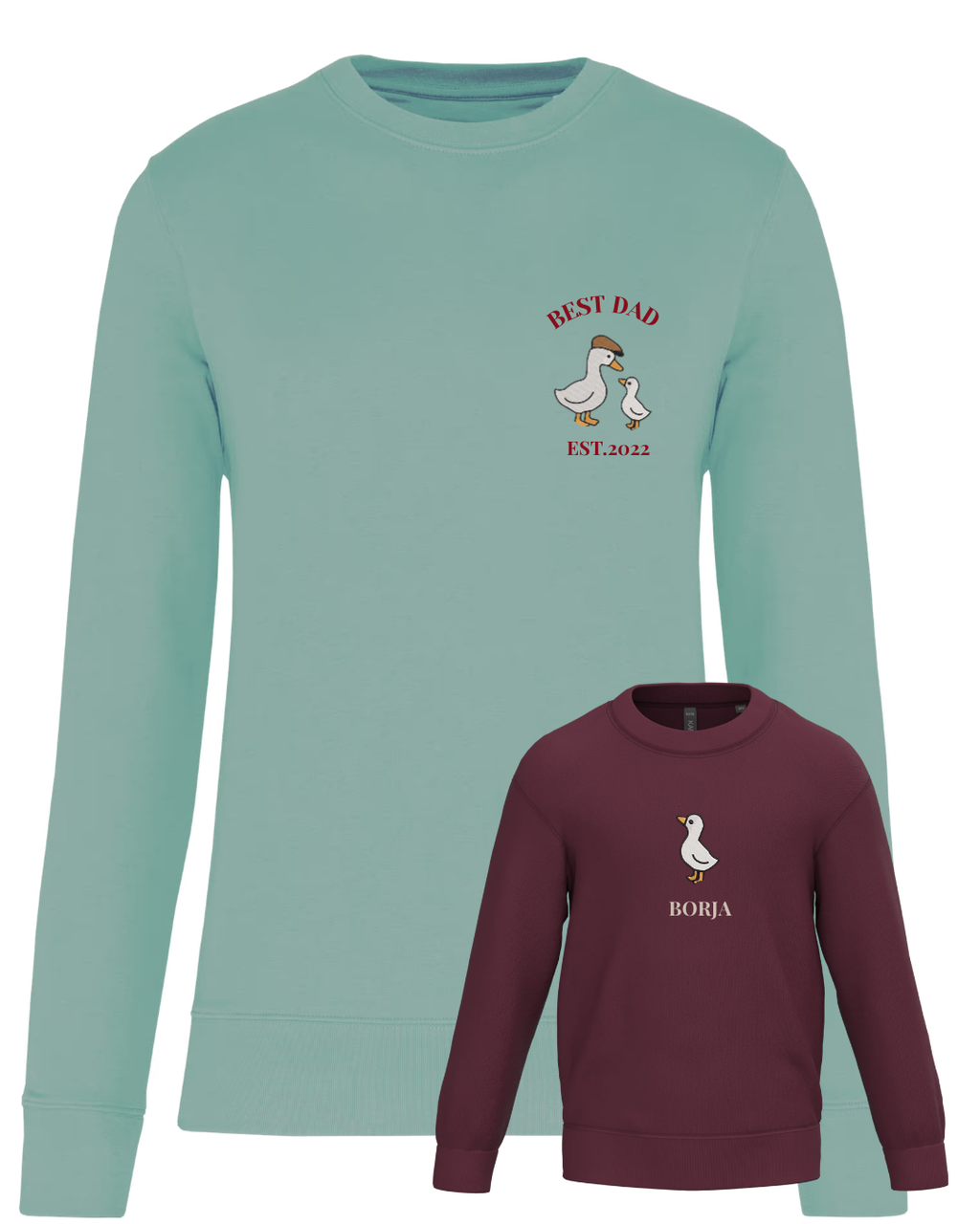 Pack niño y adulto sudaderas personalizadas ganso (desde 4 años)