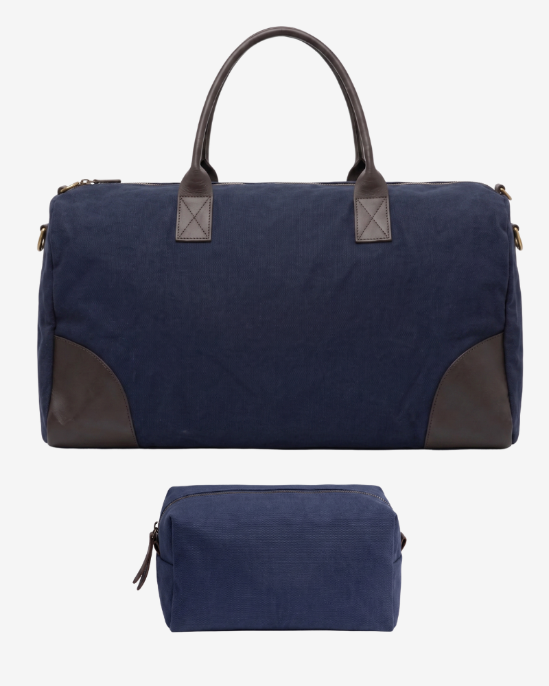Pack maleta + neceser azul marino