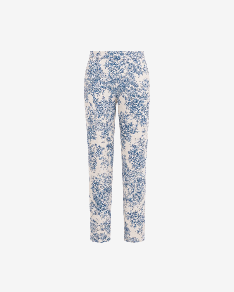 Pantalón Toile de Jouy Azul