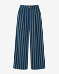 Toscana Trousers – Green and Blue Striped