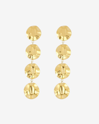 Pendientes 4 círculos martelé acero