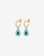 Pendientes gota blue