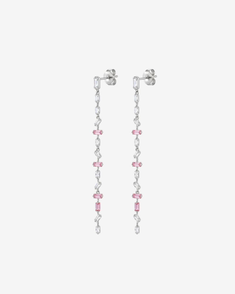 Pendientes Long circonitas silver