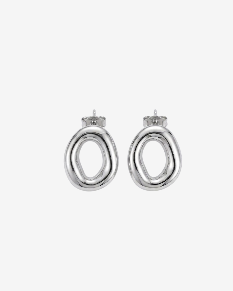Pendientes mini round silver