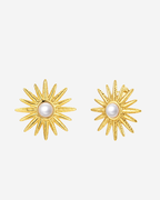 Pendientes Sol Perla