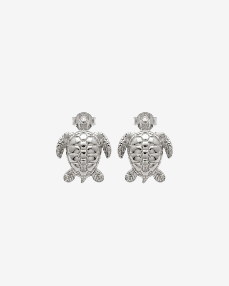 Pendientes tortuga silver