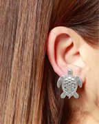 Pendientes tortuga silver