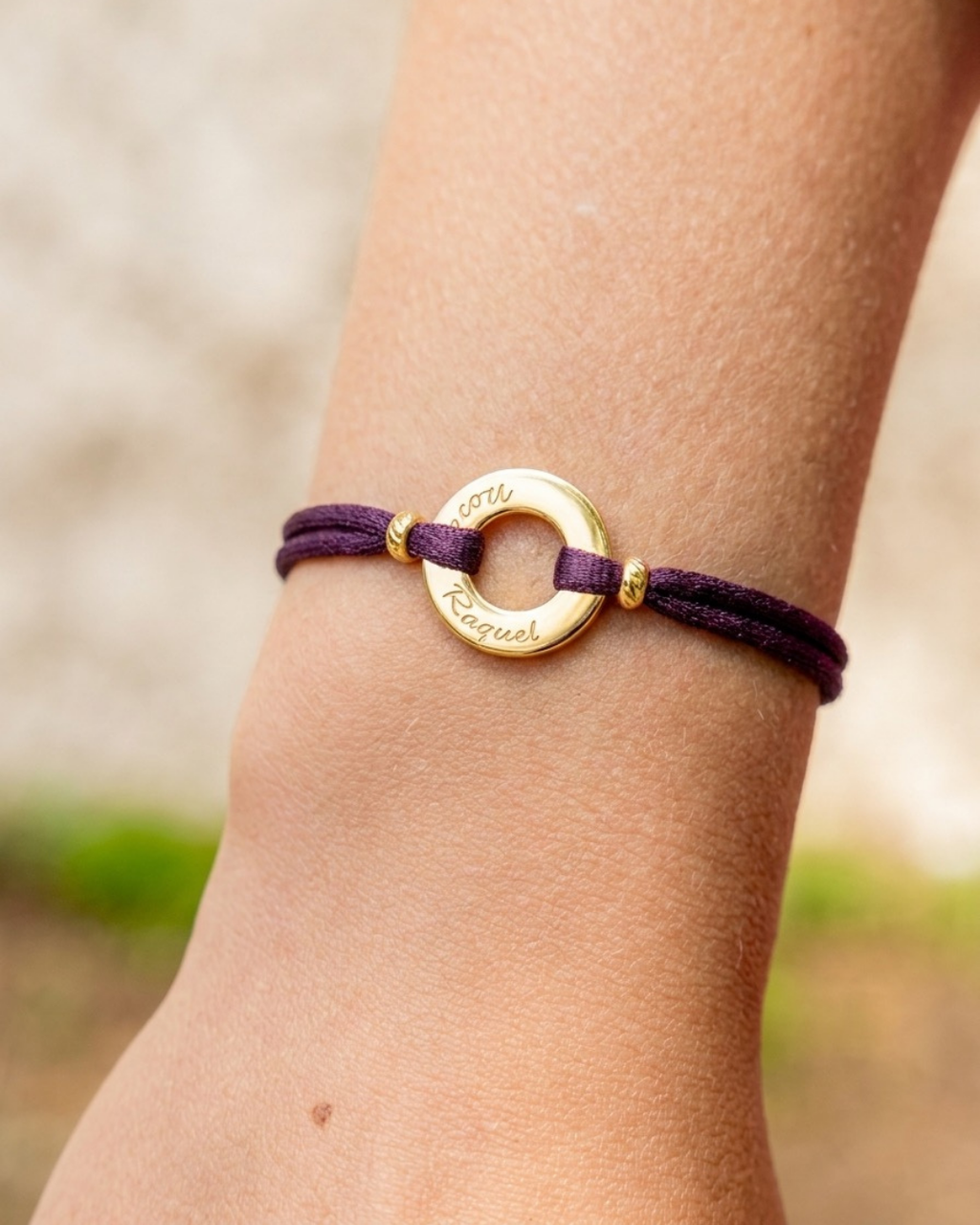 Pulsera grabada Round