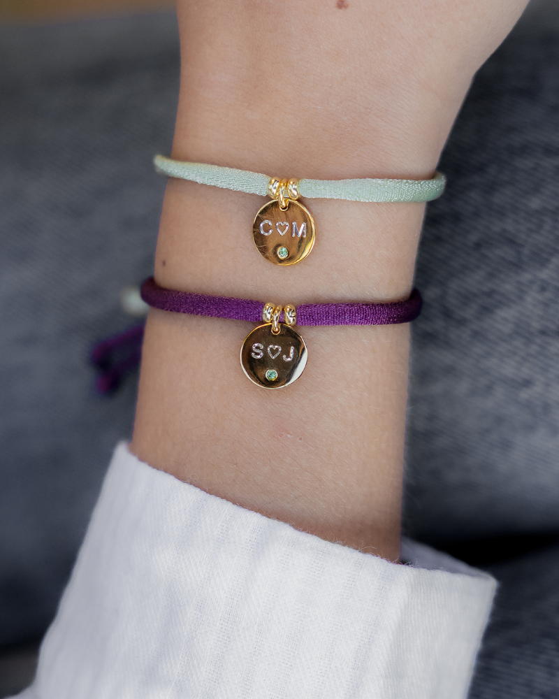 Pulsera memories Love personalizada circonita