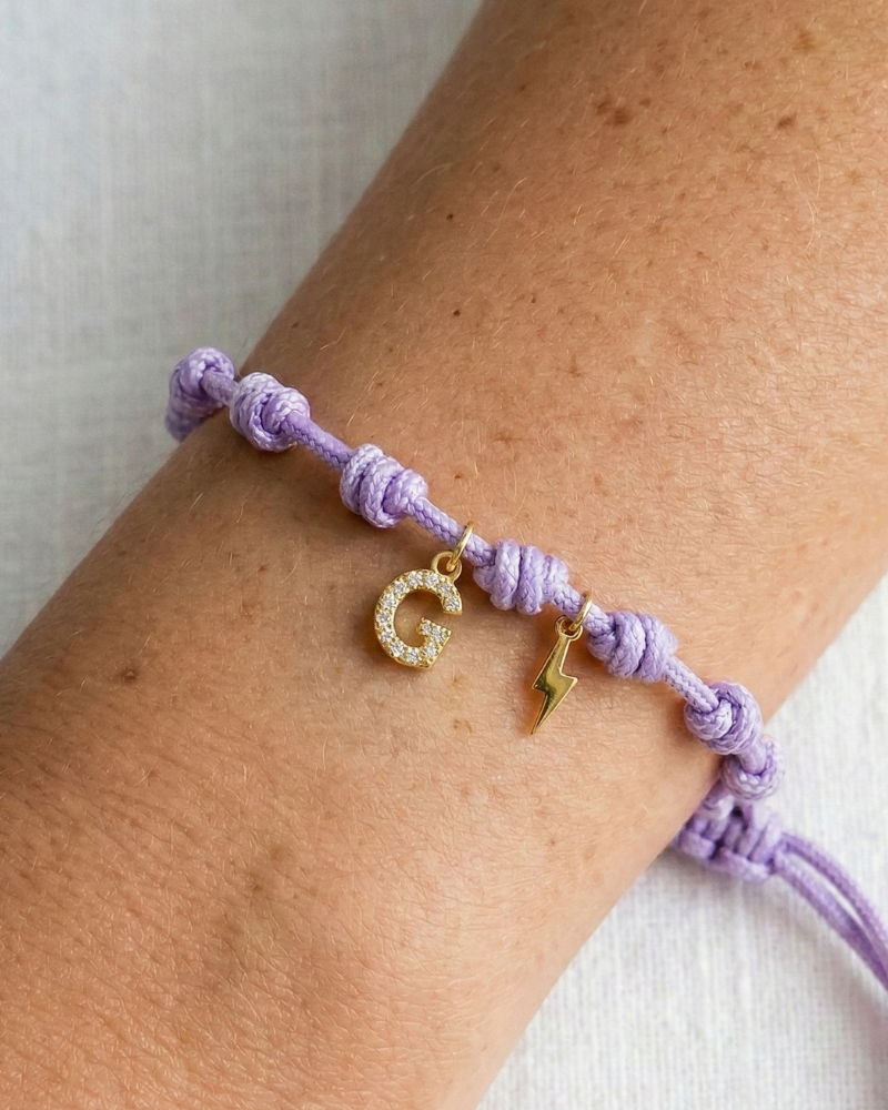 Pulsera recuerdos Inicial circonitas Power