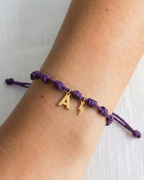 Pulsera recuerdos Inicial Power Lila oscuro