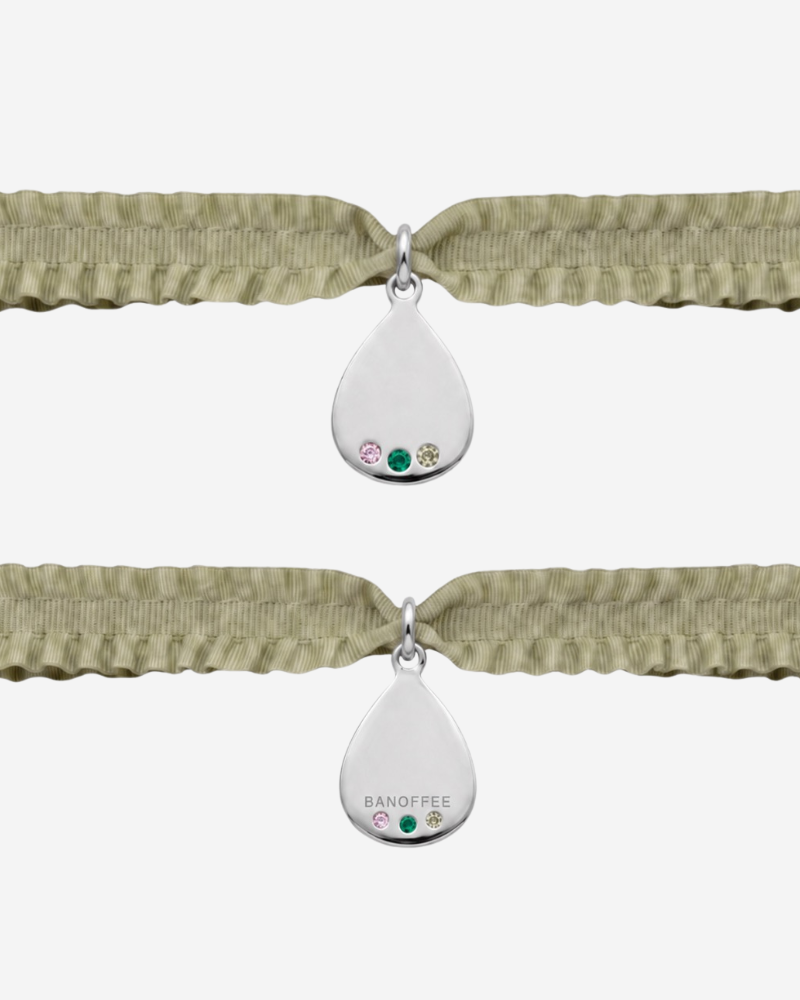 Pulsera rizo Personalizable gota multicolor