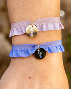 Pulsera semirizo rosa patito grabada