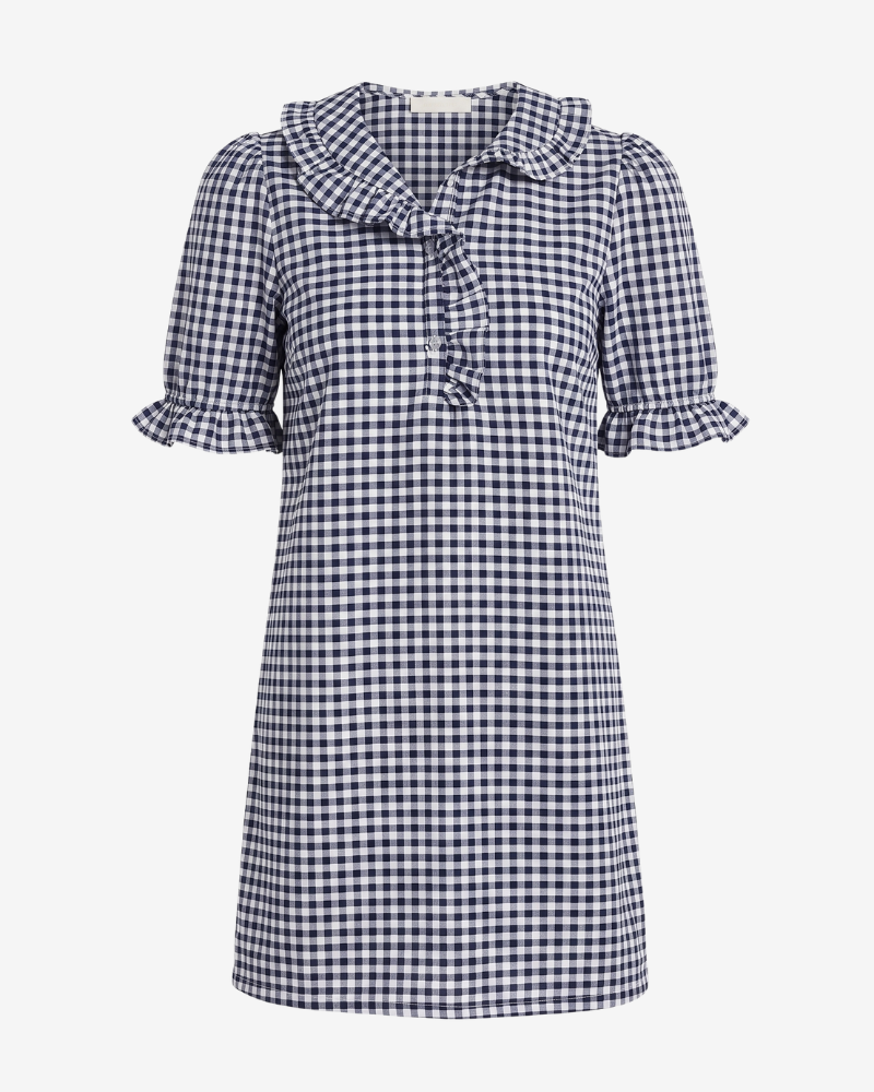 Vestido Portugal Vichy Navy