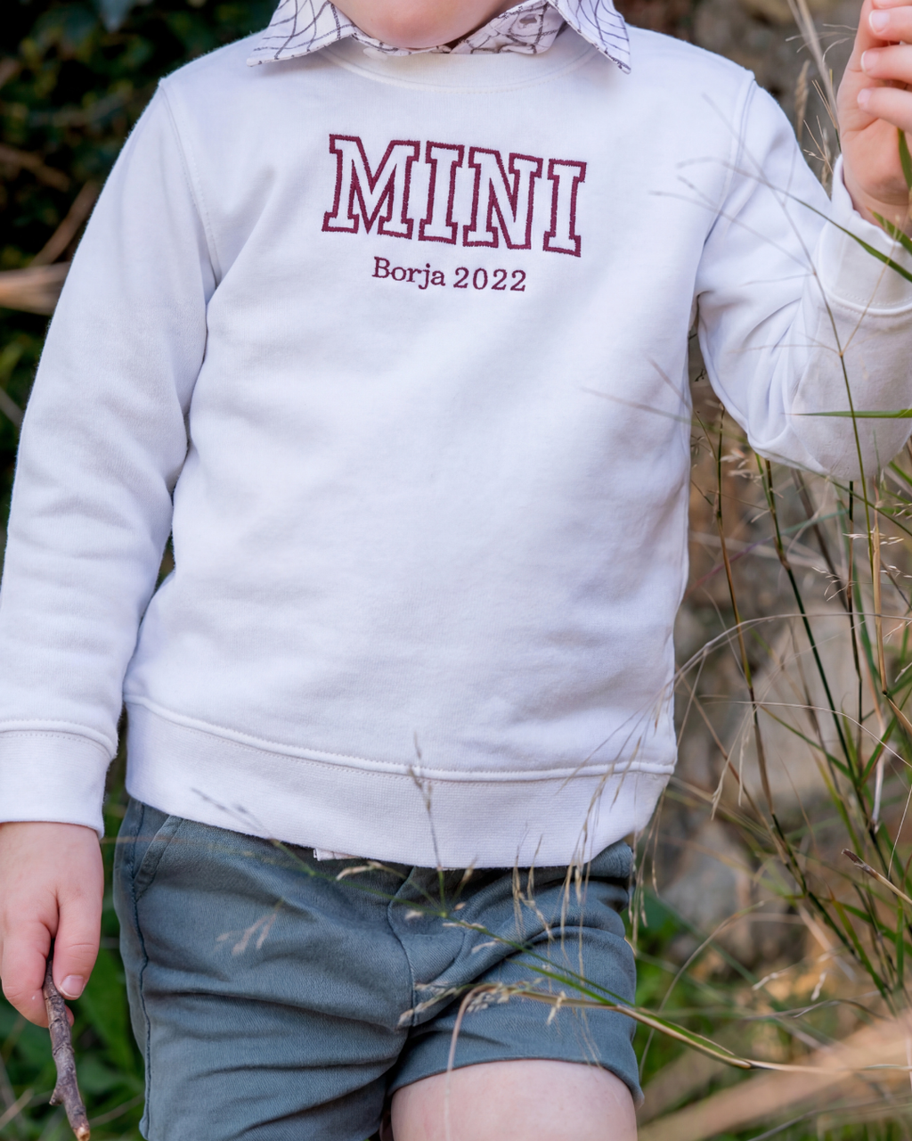 Sudadera personalizada Mini blanco