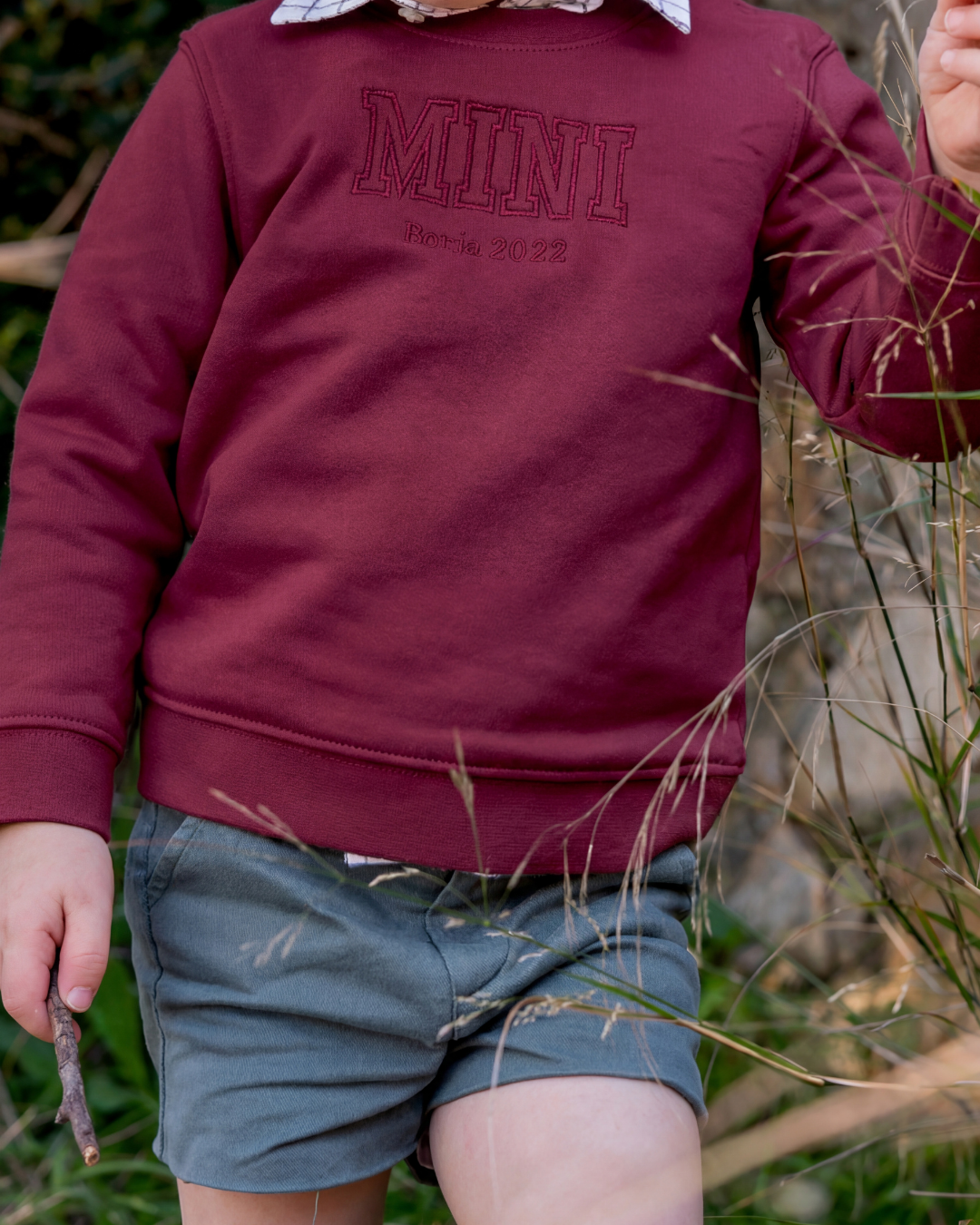 Sudadera personalizada Mini granate