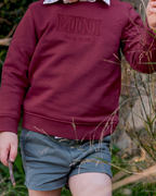 Sudadera personalizada Mini granate