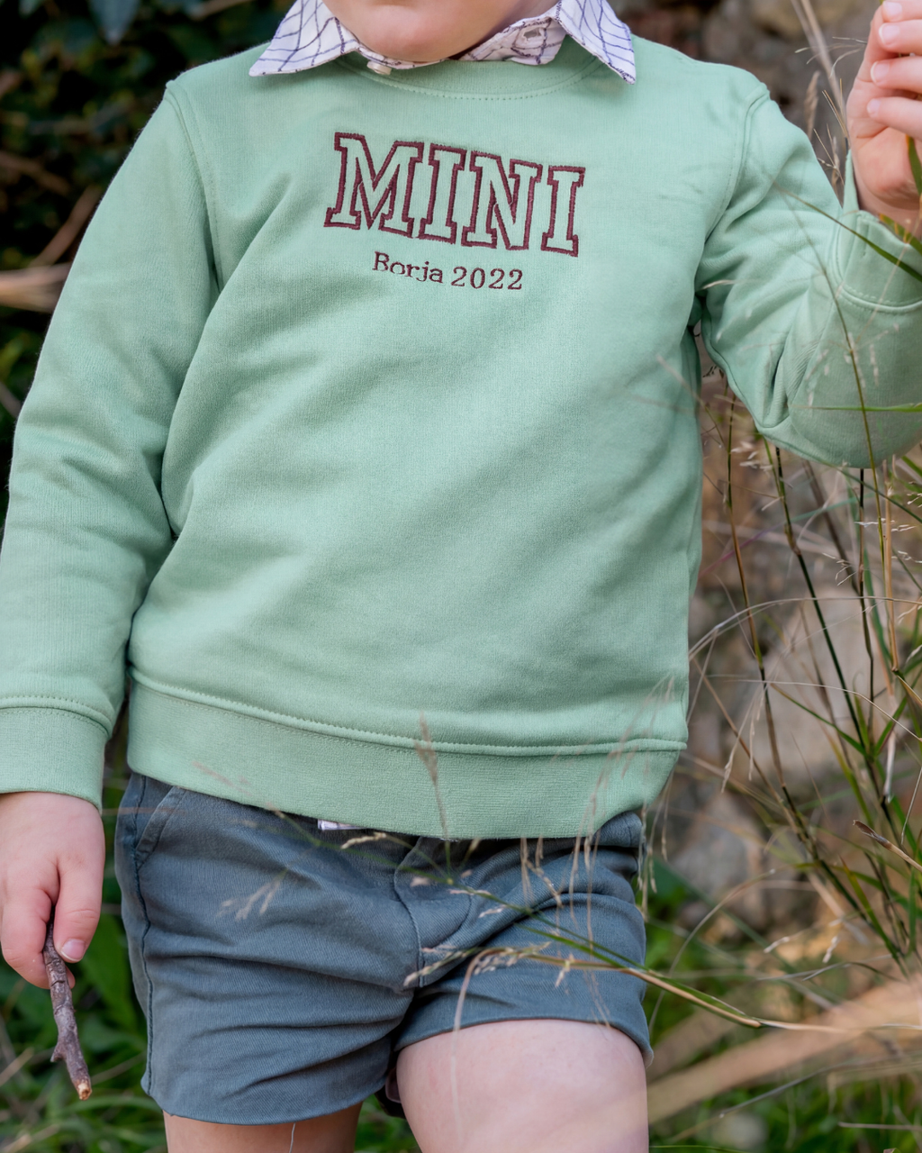 Sudadera personalizada Mini verde mint