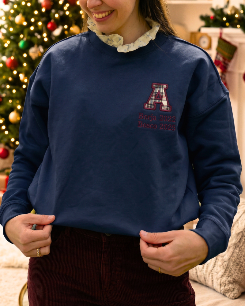 Sudadera Unisex personalizada Inicial Especial Christmas