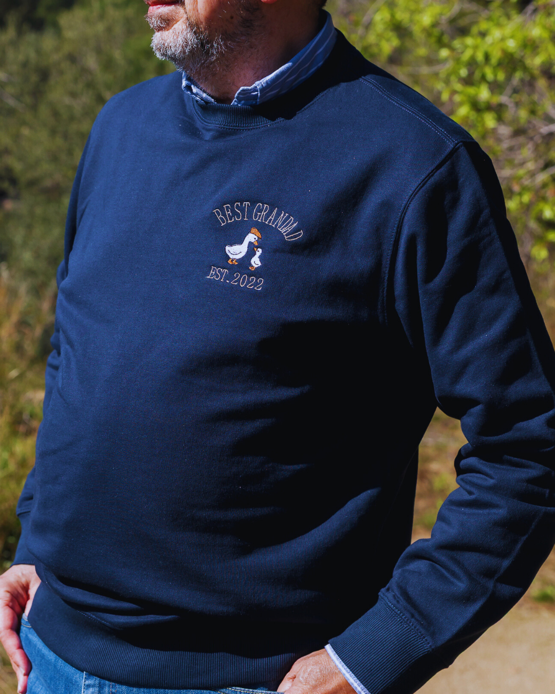 Sudadera Unisex personalizada Patos Azul marino