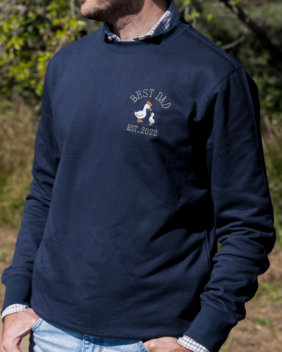 Sudadera Unisex personalizada Patos Azul marino