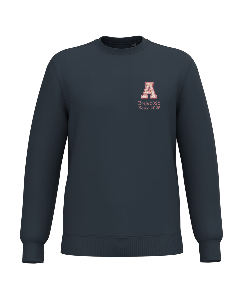 Sudadera Unisex personalizada Inicial Especial Día de la Madre azul marino