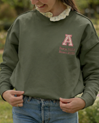 Sudadera Unisex personalizada Inicial Especial Día de la Madre kaki