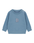 Personalised blue mini initial sweatshirt