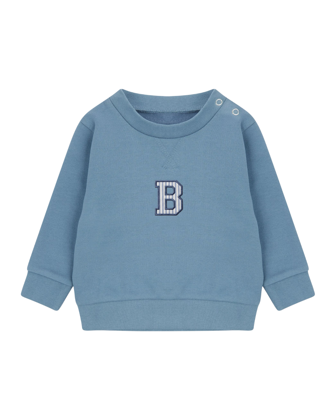 Sudadera personalizada Inicial mini azul