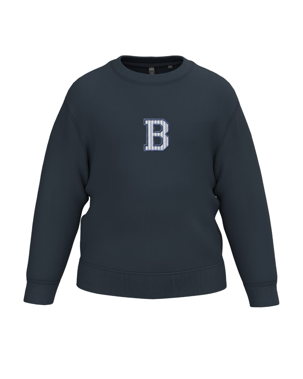 Sudadera personalizada Inicial mini azul marino