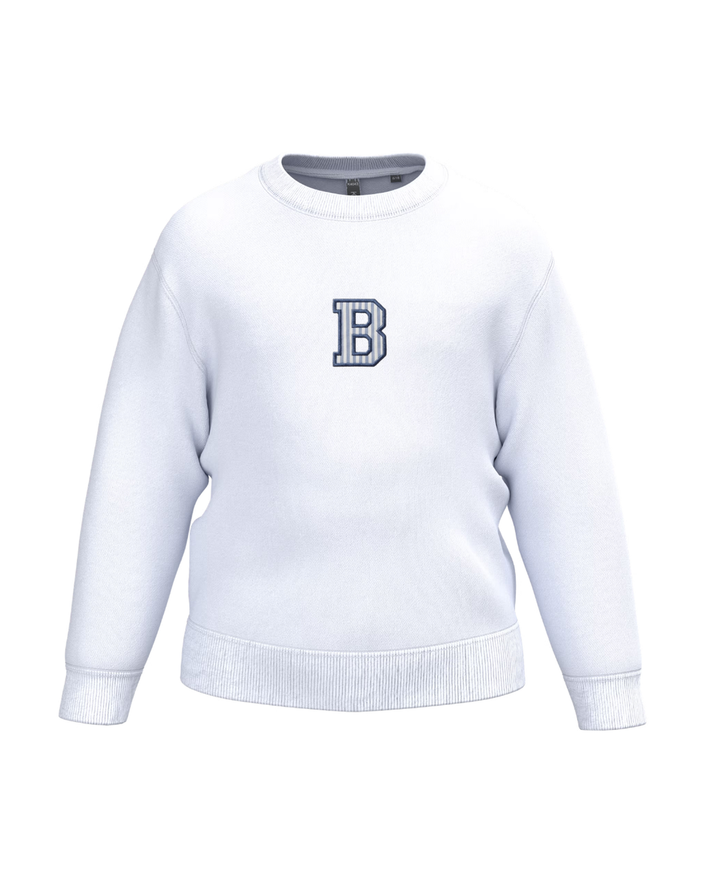Sudadera personalizada Incial mini blanco