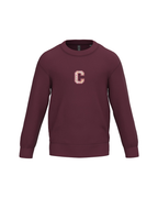 Sudadera personalizada Inicial mini granate