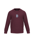 Sudadera personalizada Inicial mini granate