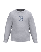 Sudadera personalizada Inicial mini gris