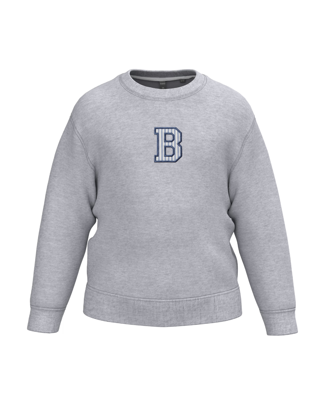Sudadera personalizada Inicial mini gris