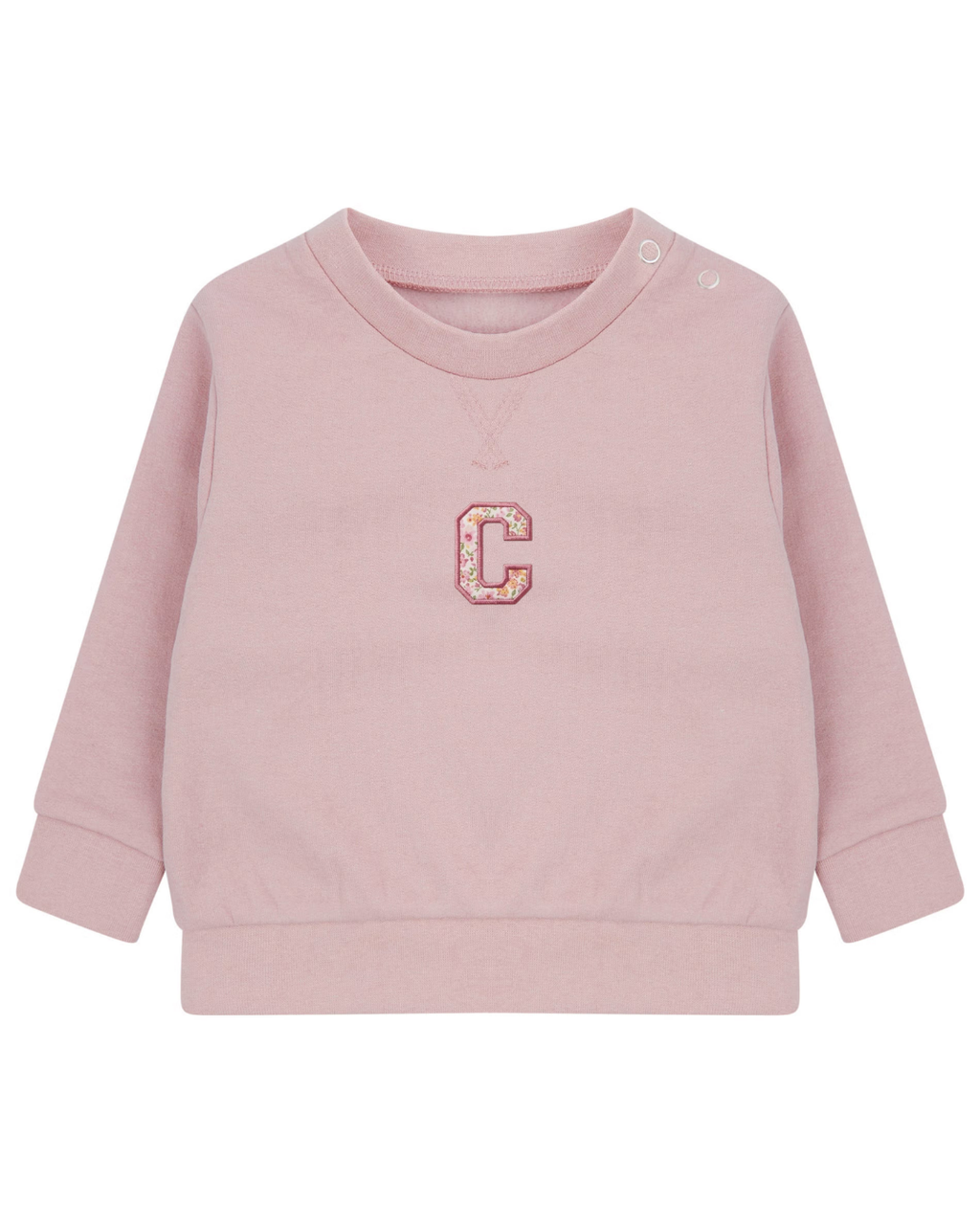 Sudadera personalizada Inicial mini rosa