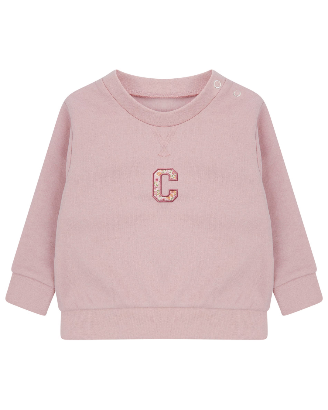 Sudadera personalizada Inicial mini rosa