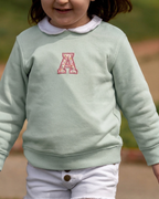 Sudadera personalizada Inicial mini verde mint