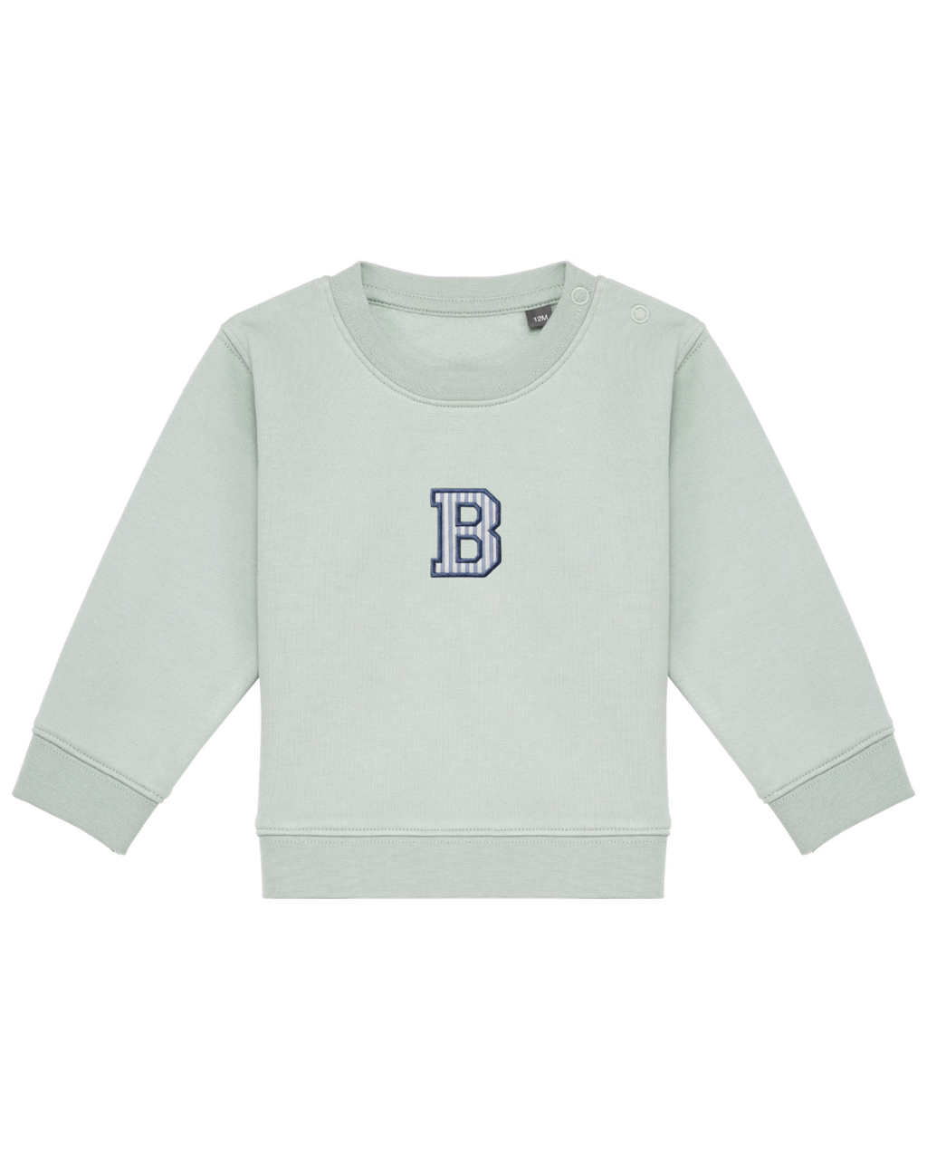 Sudadera personalizada Inicial mini verde mint