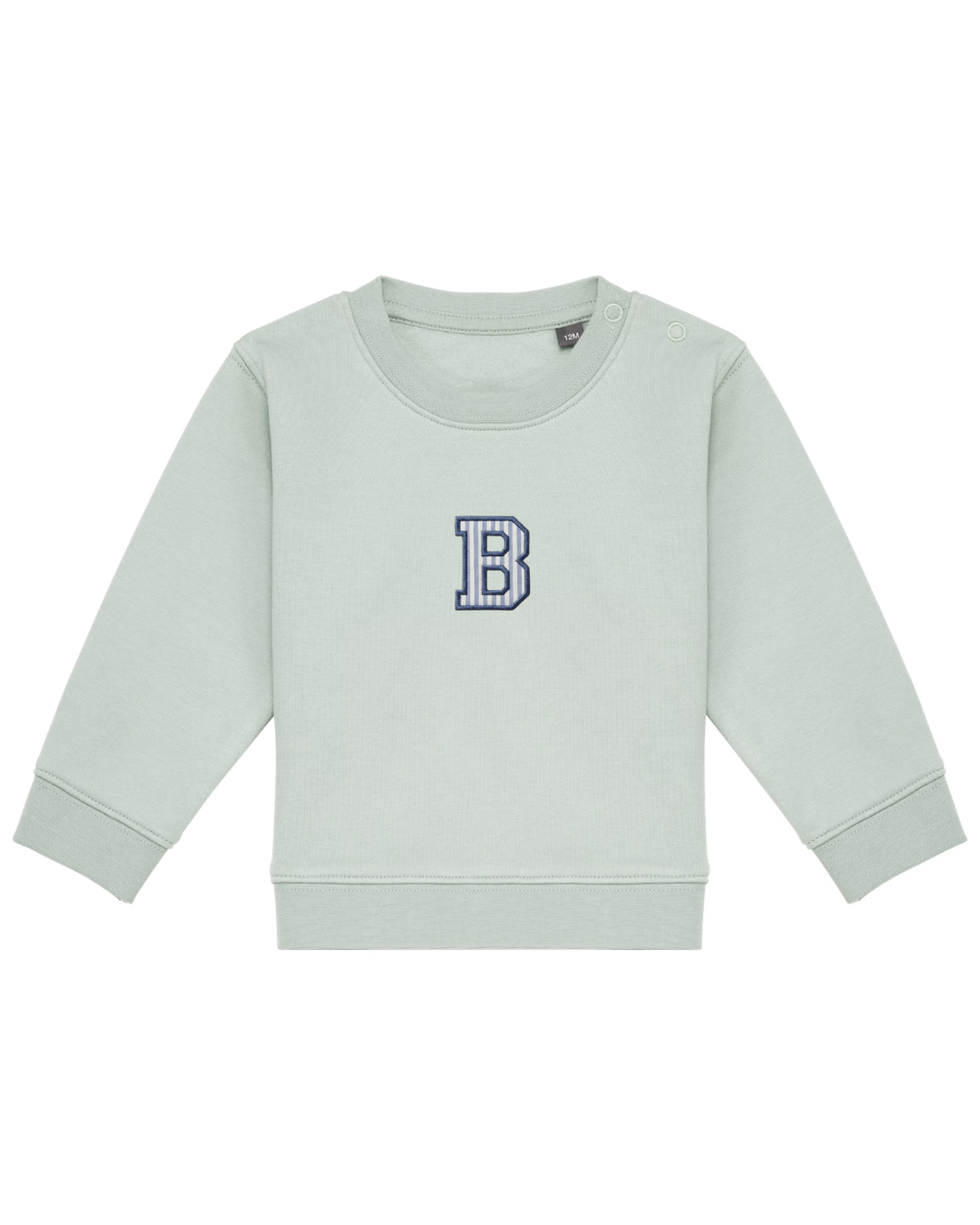 Sudadera personalizada Inicial mini verde mint